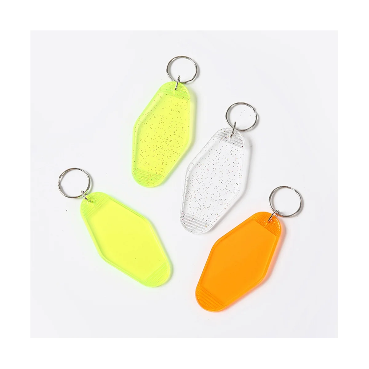 DIY Blank Plastics Hotel Motel Key Chains Tag Pendant Keychain Keyring Mail Box Gifts Plastics Chains Plastic Decoration