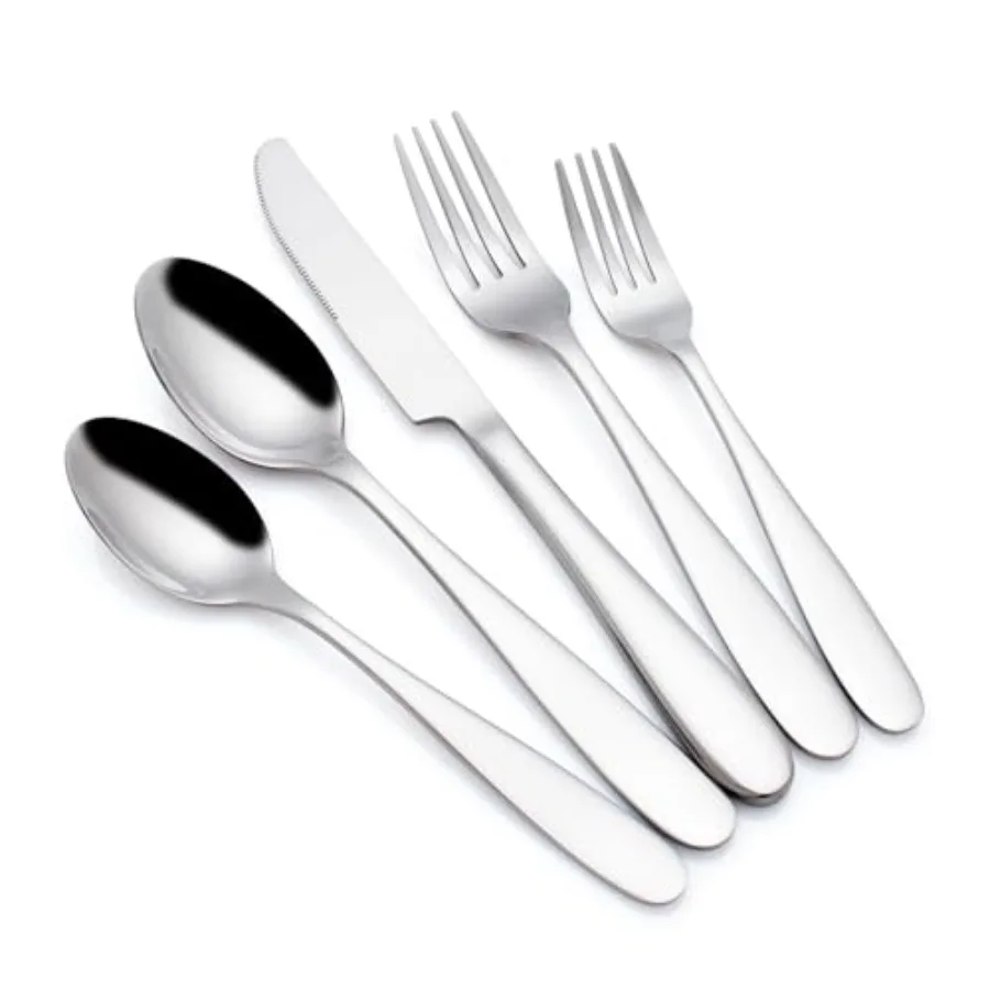 

Silverware Set 20-Piece Heavy Duty Mirror Polished Stainless Steel Flatware Set Cutlery Set Flatware Service for 4