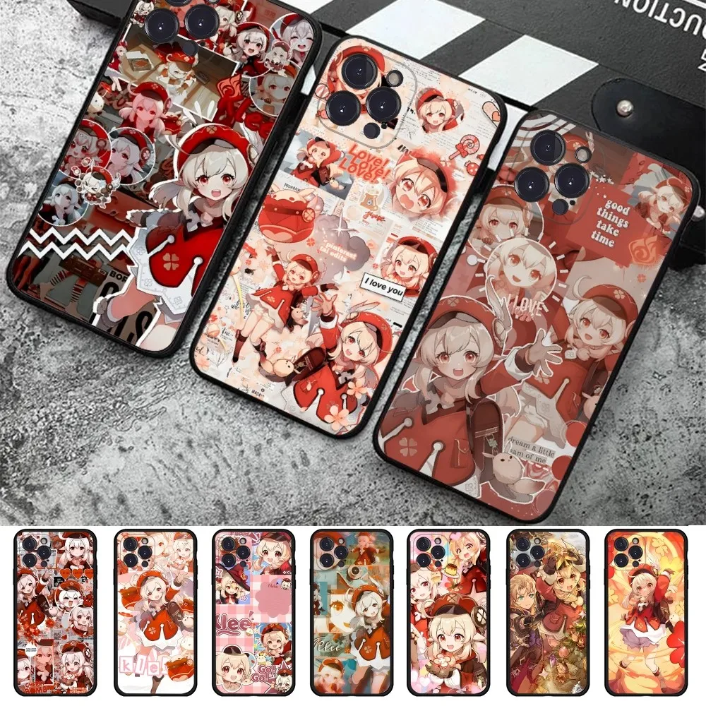 

Genshin Impact Klee Phone Case For iPhone 15 6 7 8 Plus 11 12 13 14 Pro SE 2020 MAX Mini X XS XR Back Funda Cover