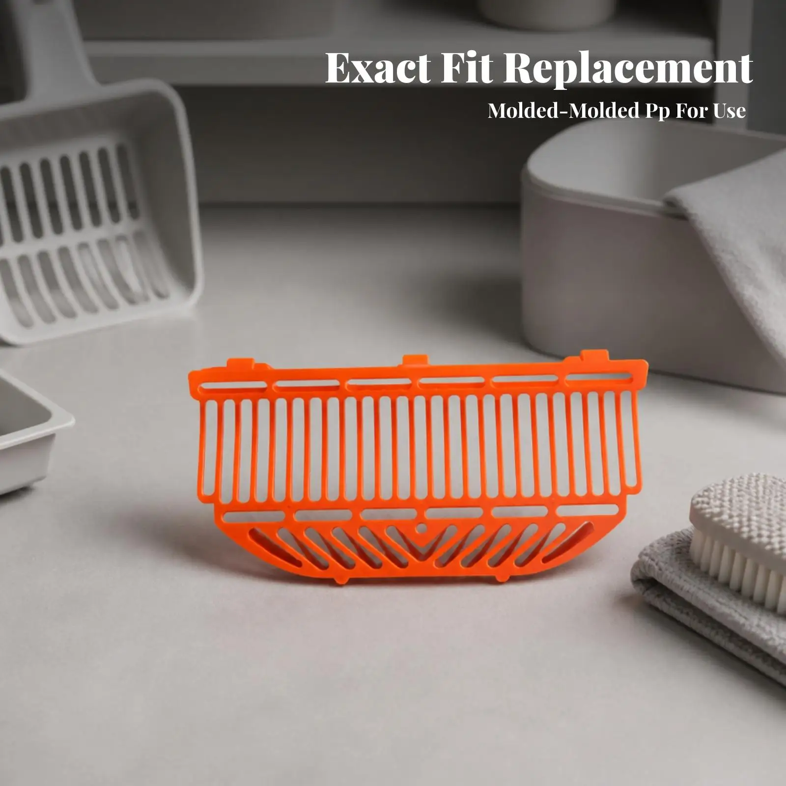 Cat Litter Sieve Screen Replacement Filter Basket for Automatic Self Cleaning Litter Box PP Material Slotted Design for Adult