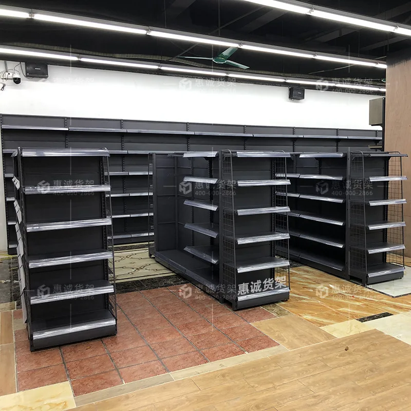 Supermarket shelves, convenience stores, snack and beverage canteens, Zhongdao double-sided grocery stores, wall-to-wall display
