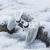 Mecha táctica, Protector suave de silicona mate, pegatina de piel para Sony Dualsense 5, funda para controlador de PS5, cubierta de tapa de agarre para pulgar