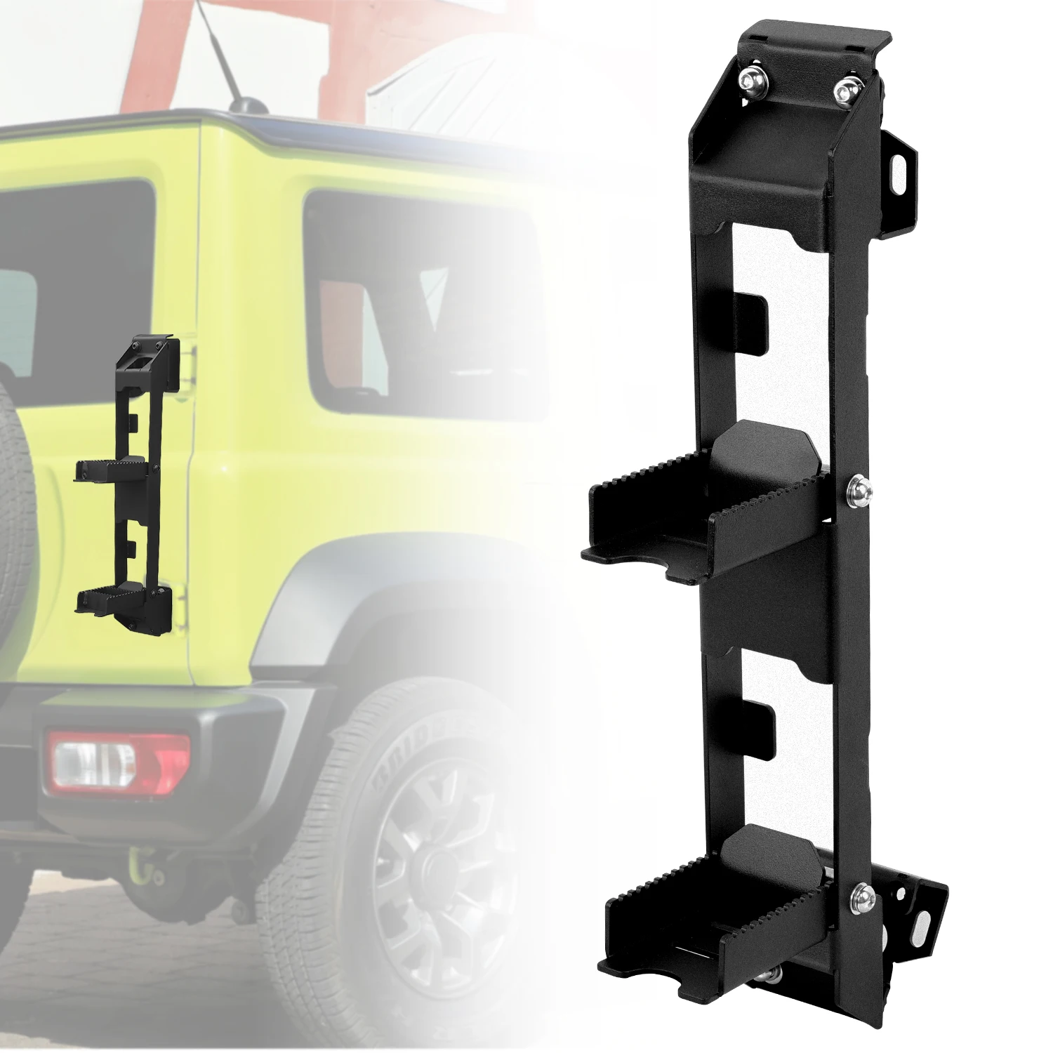 

Archaic New Style Tail Door Ladder For SUZUKI Jimny 2018-2021 JB64 JB74 Foldable Climbing Ladder Tailgate