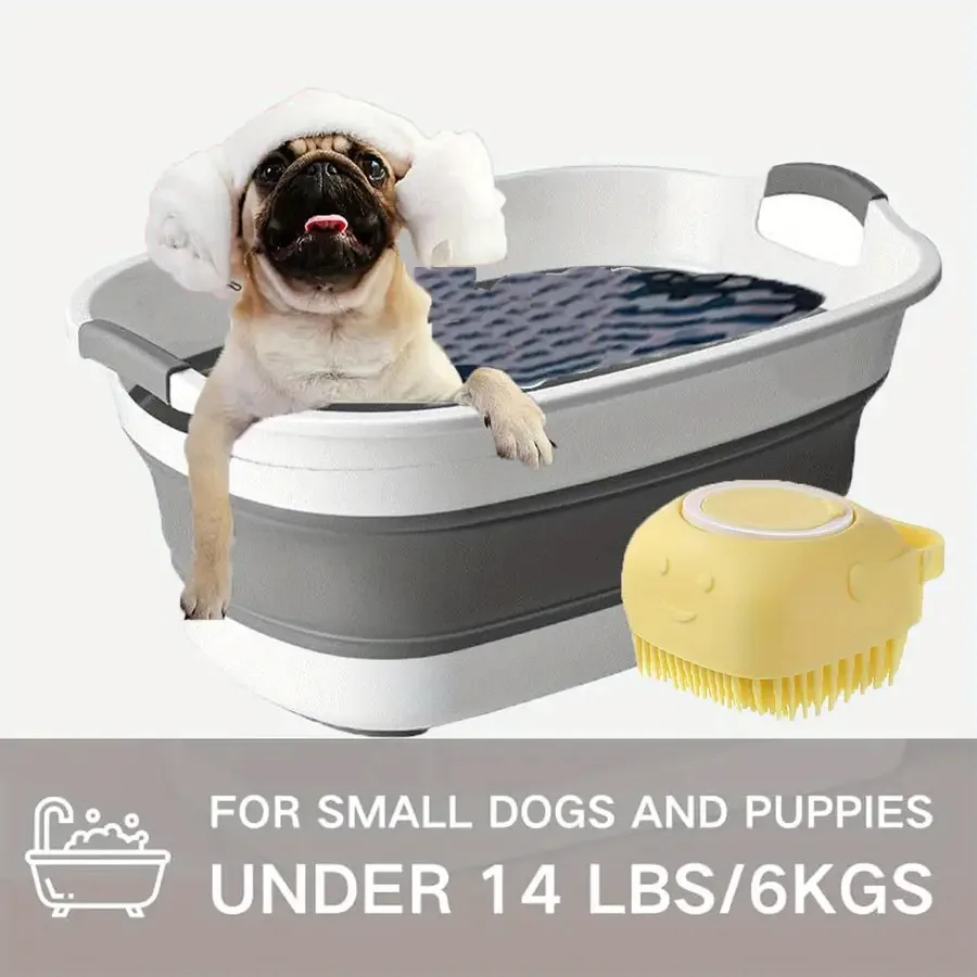 

Портативная ванна для собак со сливной пробкой - складная ванна для щенков и котят. Удобный и компактный дизайн, оснащенный функциями экономии места.