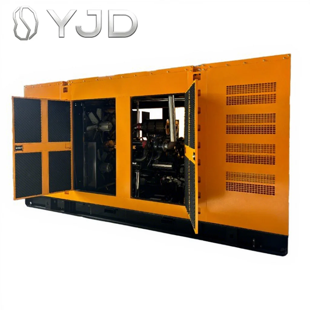 For 450KW 550KVA Engine Powered Silent Diesel Generator Set ATS Options Stamford Alternator Auto Start Power Support