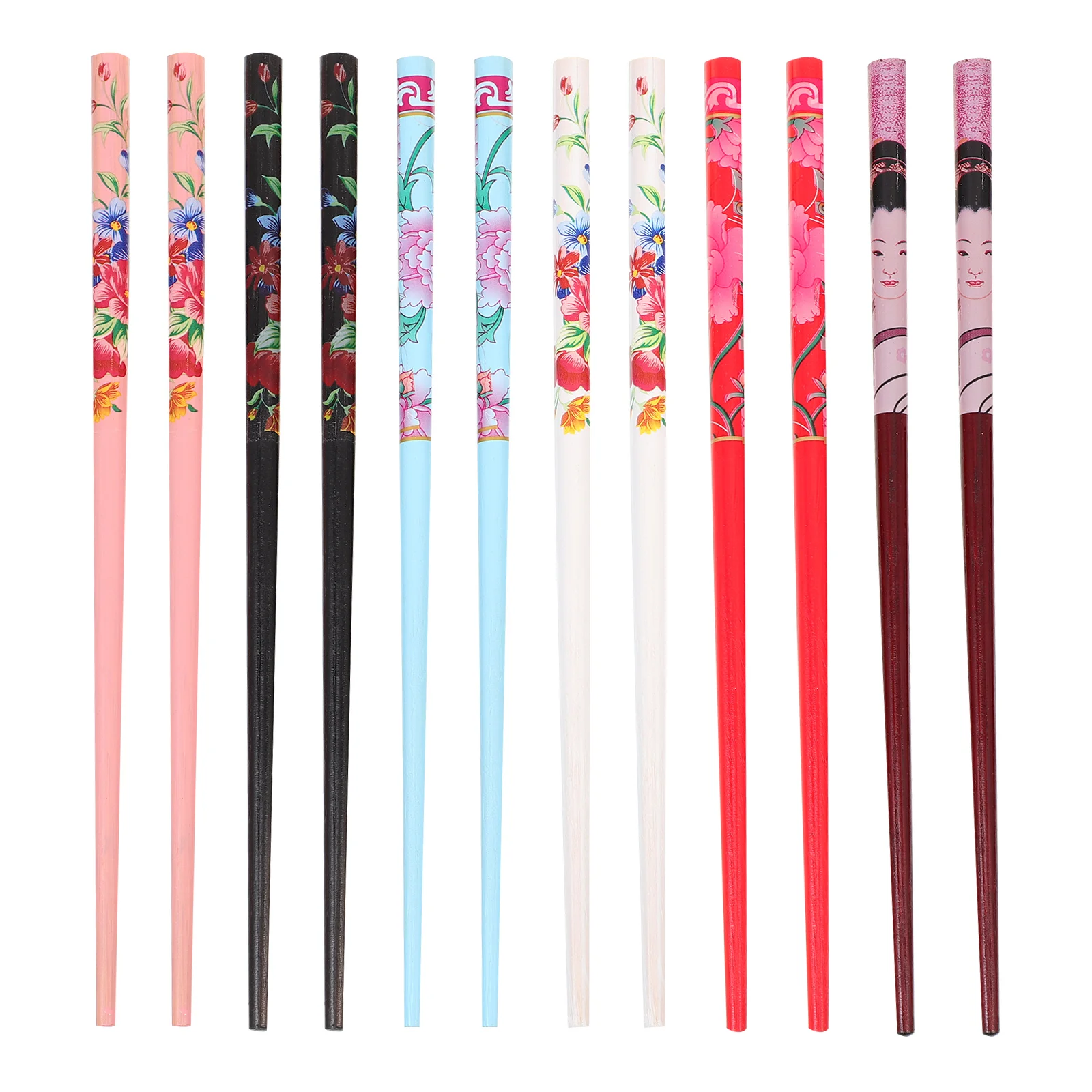 12 Pcs Long Hair Stick Retro Sticks Barrettes for Girls Floral Chopstick Clips Chinese Chopsticks Bride