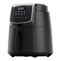 Midea Hot Air Fryer 4L, Oil-Free Airfryer 1500W, 8 Cooking Modes, 35-200°C, Baking, Roasting, Grilling, Defrosting, MAD40F8APK-S