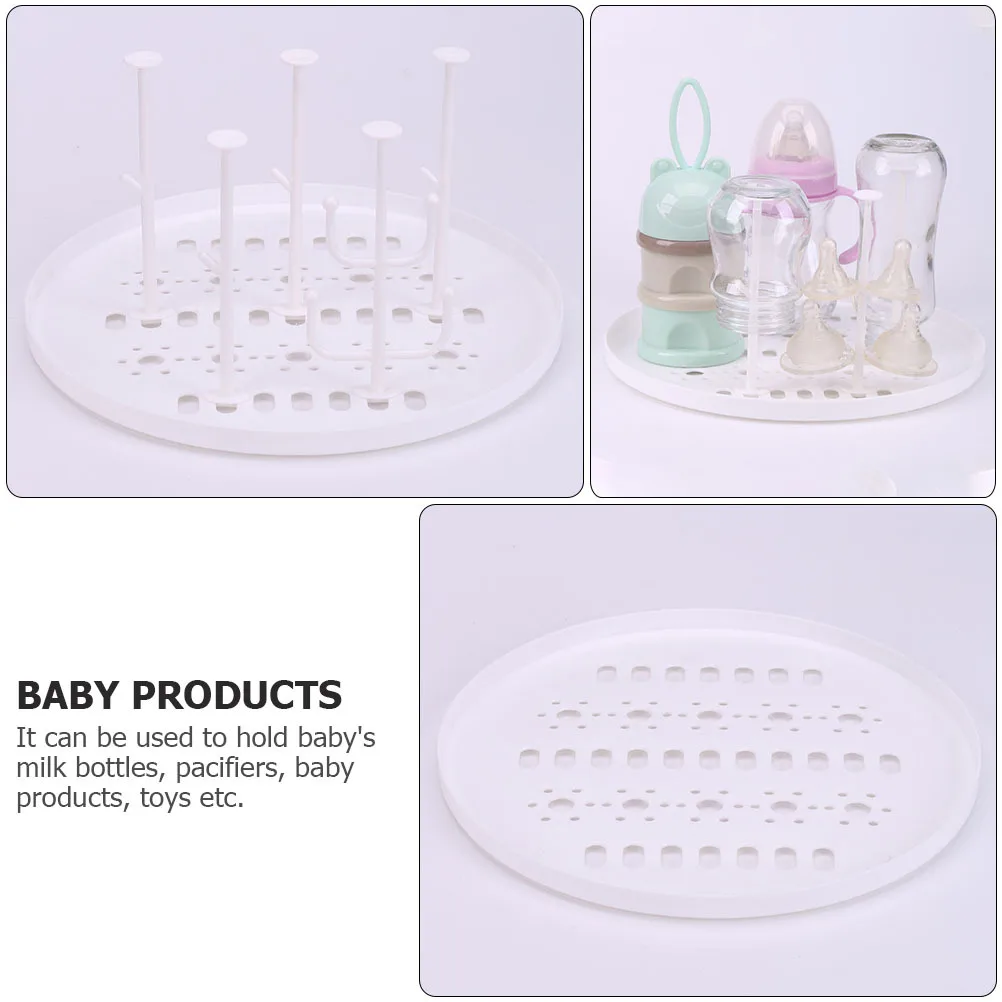 

1Pcs Baby Bottle Storage Box Dustproof Holder Drying Rack Feeding Bottle Organizer Infant Tableware Storage Container