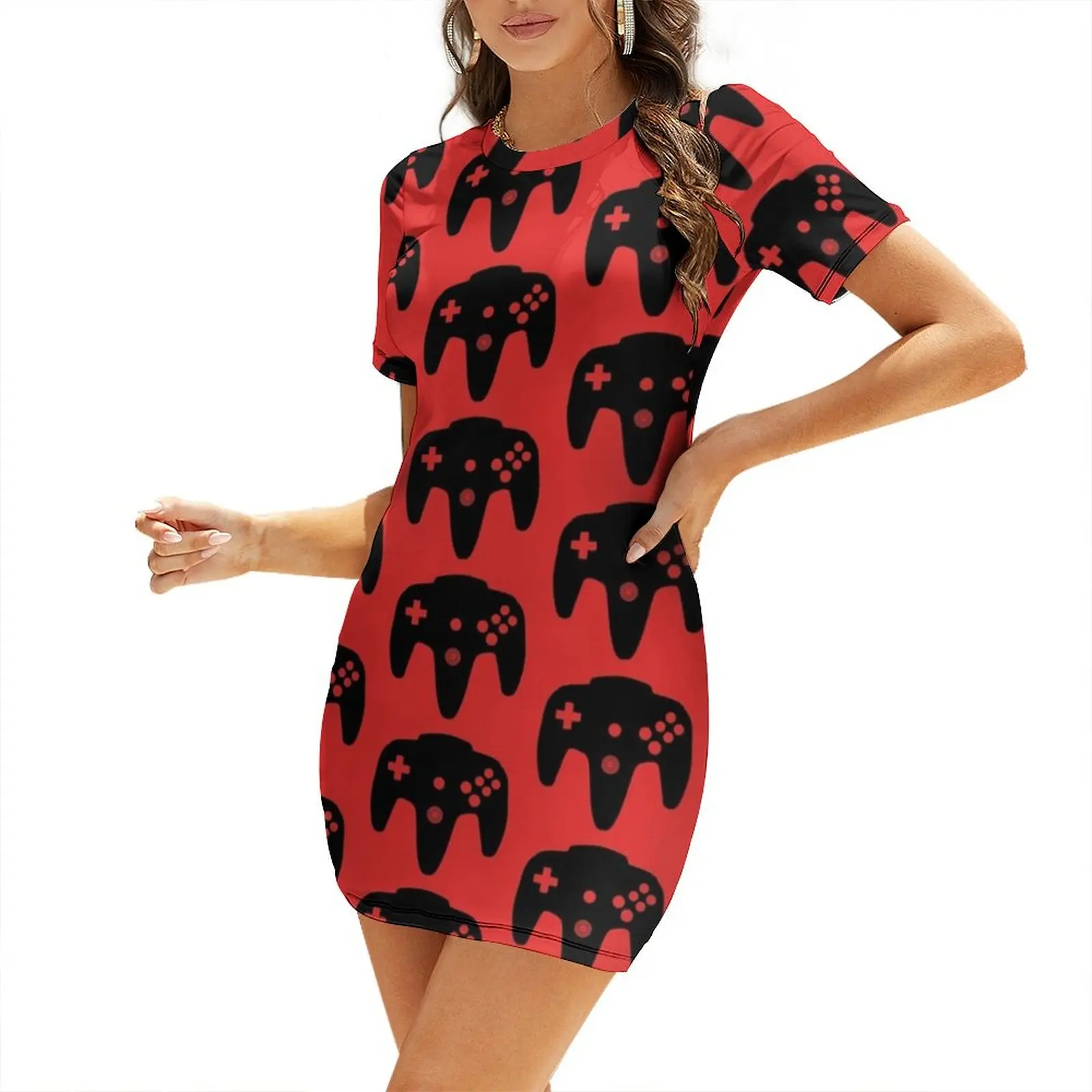 

N64 Controller Logo Short-Sleeved Dress dresses for womens prom dresses festival outfit women long dress women summer Dress