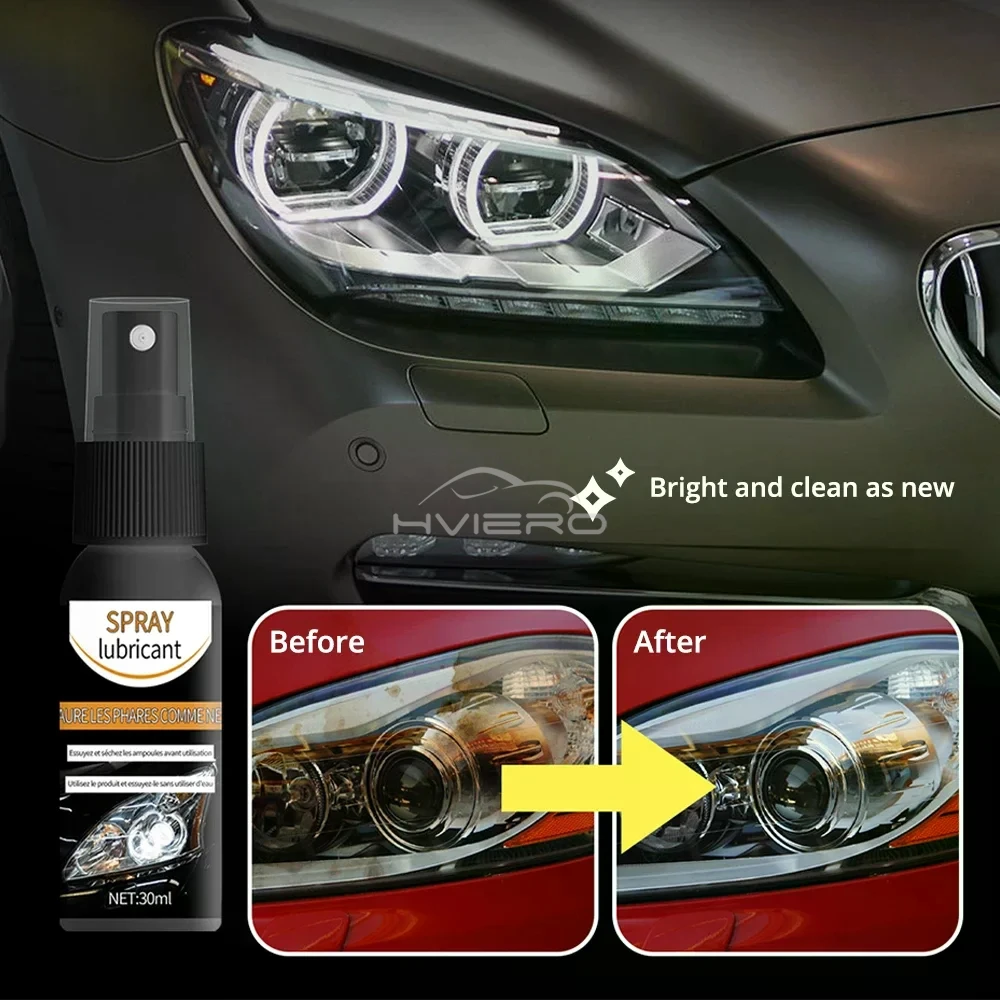 Car Headlight Polishing Agent Scratch Remover Repair Fluid  Maintenance Renewal Polish Clean Liquid Kit Auto Accessorie Cleaner