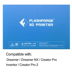 Pre-cut Build Plate Tape×5（pcs）For Flashforge Creator Pro 2/Creator Pro /Dreamer/Dreamer NX/Inventor 3D Printer