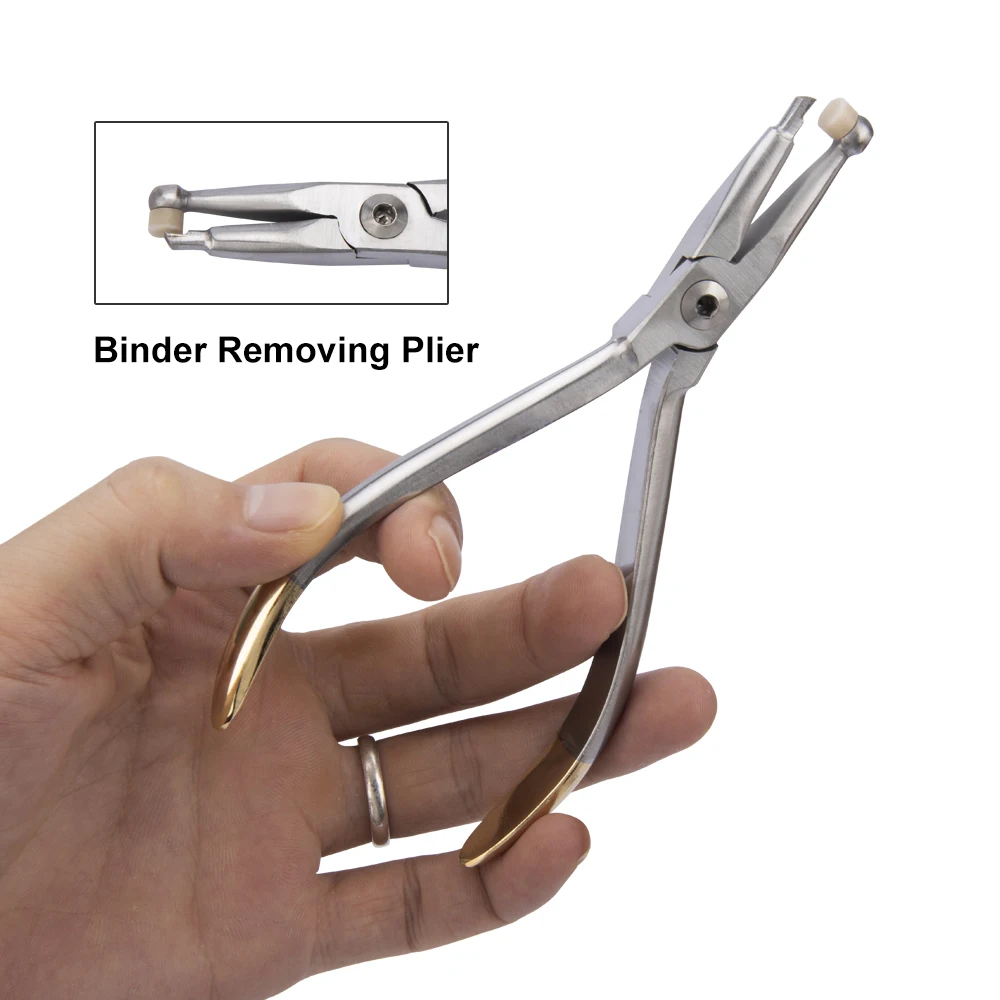 Dental-Klebstoffentfernungszange, Zange zur Entfernung von Seitenzähnen mit Ring, Kieferorthopädische Kronenzange, Zahnarztwerkzeuge – Detail 3