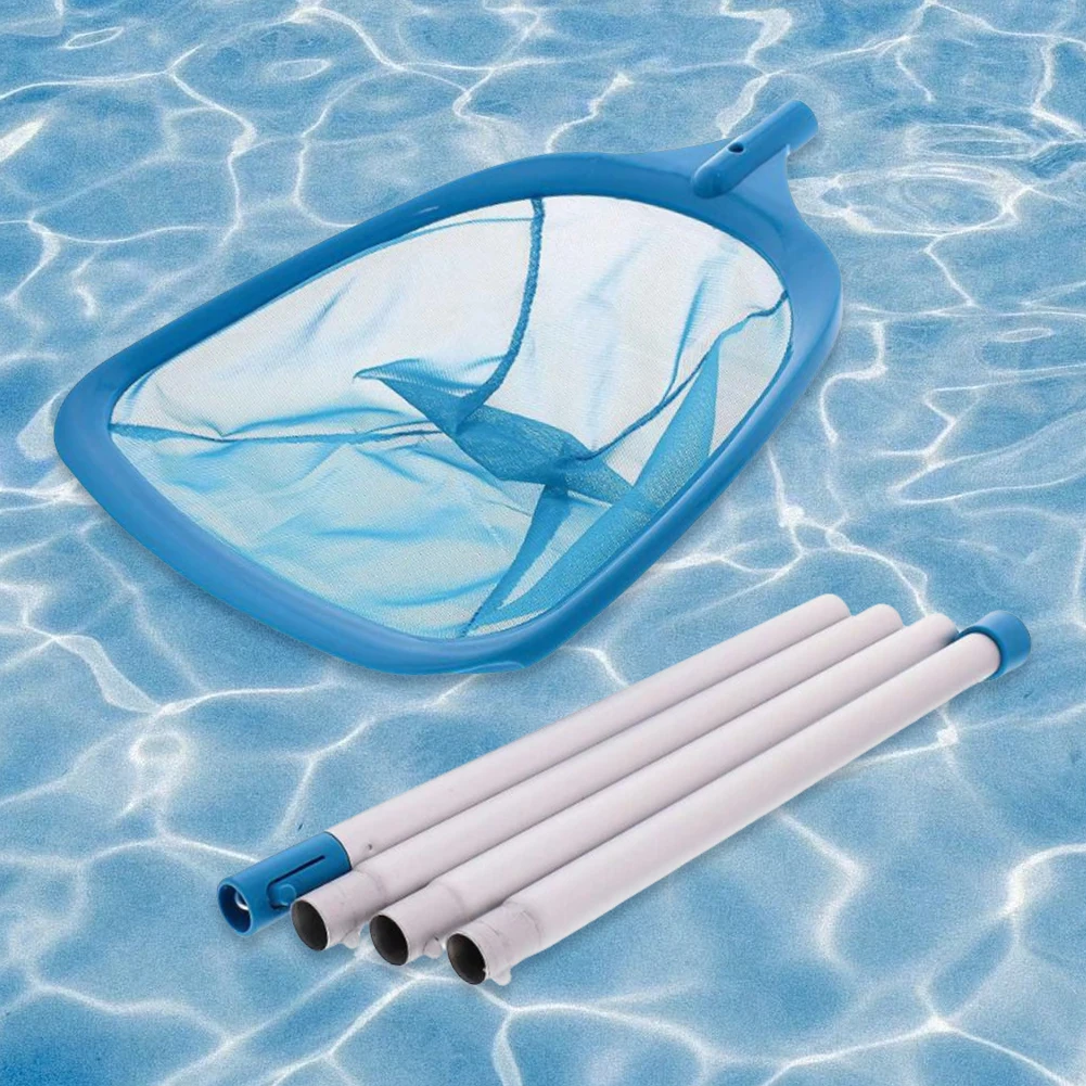 

Swimming Pool Skimmer Net with Metal Pole Ultra Fine Mesh Netting Bag Basket Pool Net Skimmer Rake for Pond Spa Hot Tub