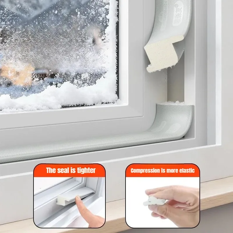 Ensemble de bandes d'étanchéité pour fenêtre Push Pull amélioré, coupe-vent, insonorisées pour fenêtres et portes coulissantes en plastique et acier, installation facile ​