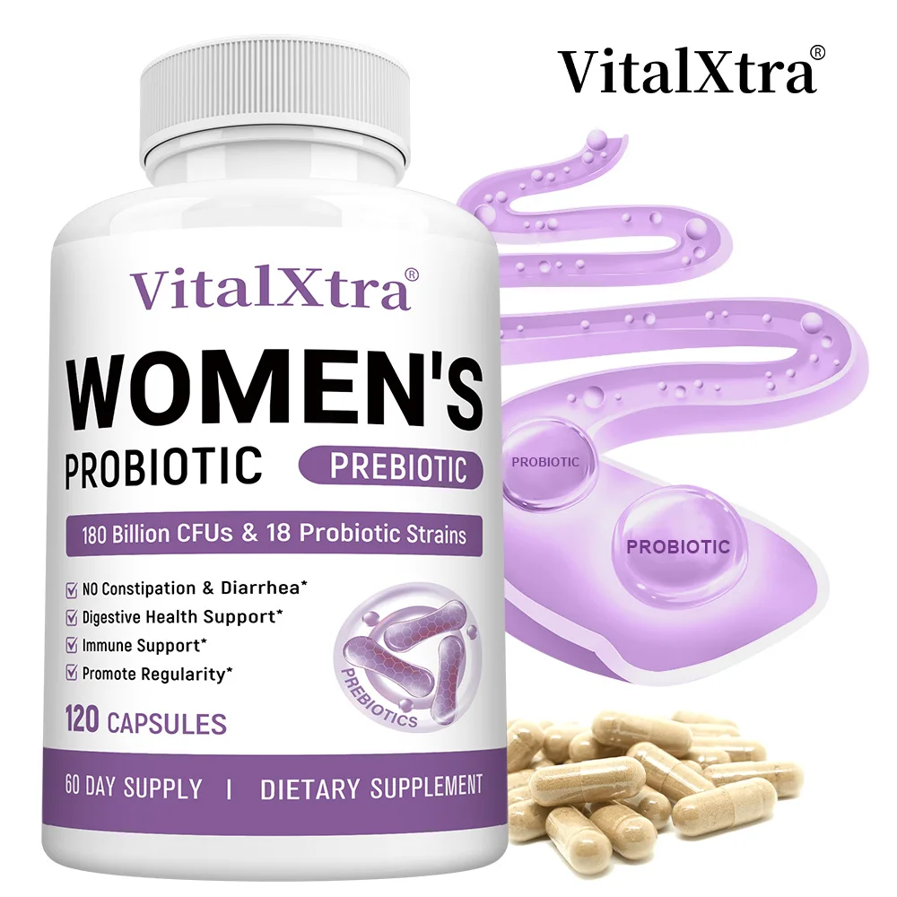 

Пробиотики 180 миллиардов CFUs 18 рядков для женщин — улучшает здоровье кишечника, улучшает пищеварение, снимает плавление, веганский