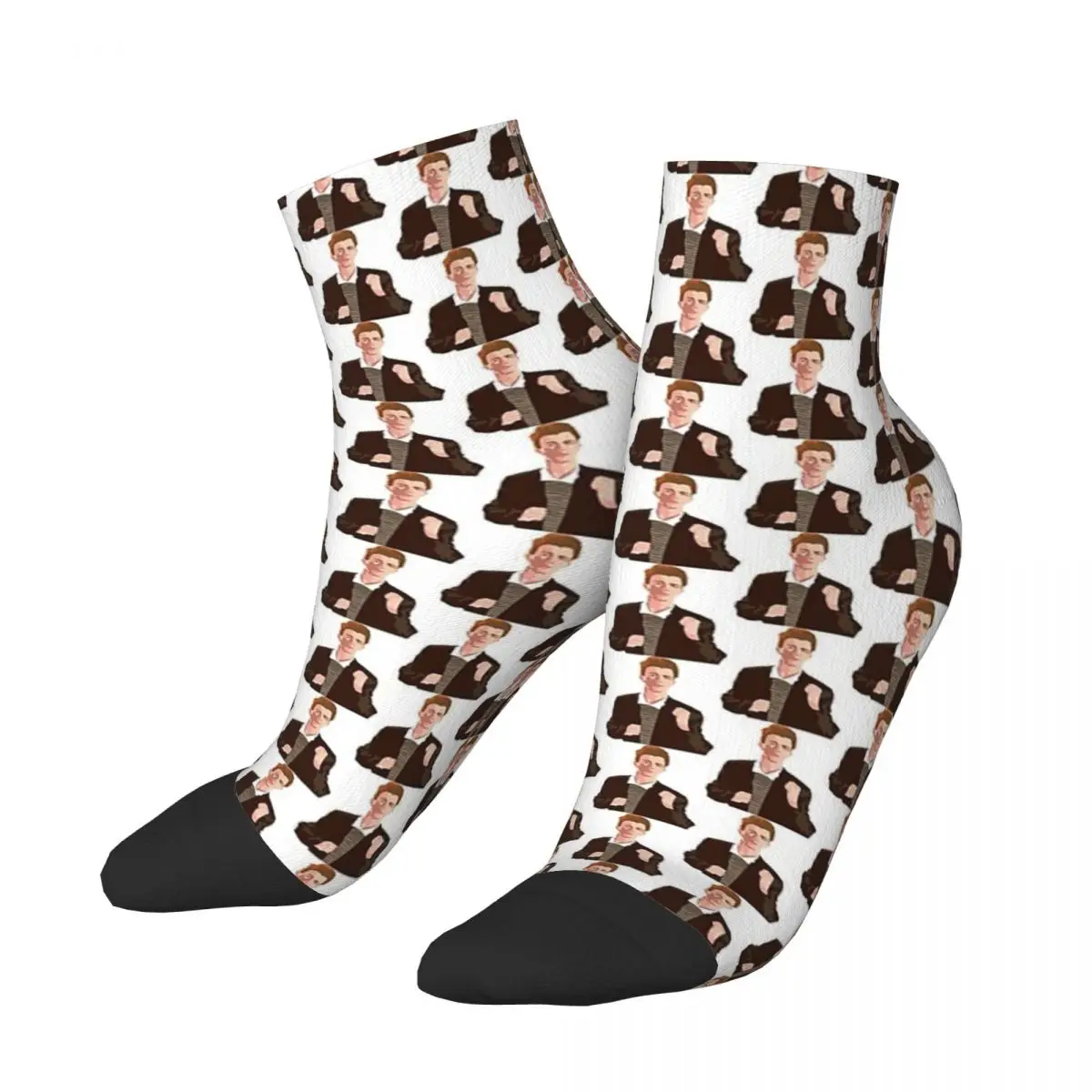 

Rick Roll Socks Harajuku High Quality Stockings All Season Socks Accessories for Man's Woman's Birthday Present