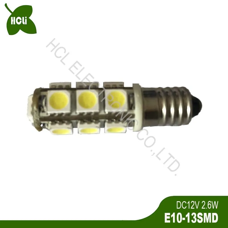 Высокая яркость DC12V 24V Авто габаритная лампа E10 Лампы для чтения Ручной фонарик Аварийная лампа Светодиодная лампа бесплатная доставка 50 шт.