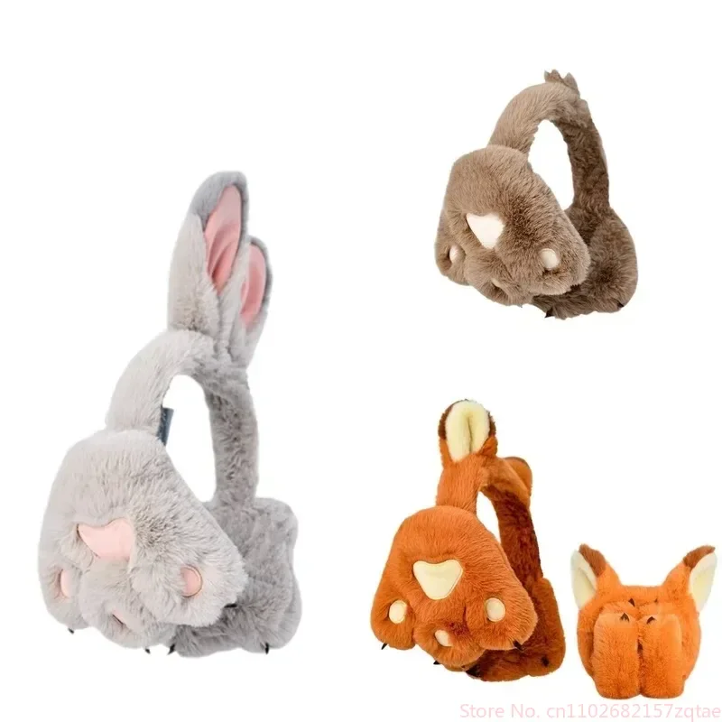 Disney'S Zootopia Judy Nick Crowhouse Cappello di peluche Calore Simpatico cartone animato Cappucci per orecchie caldi invernali per bambini Regalo di Natale