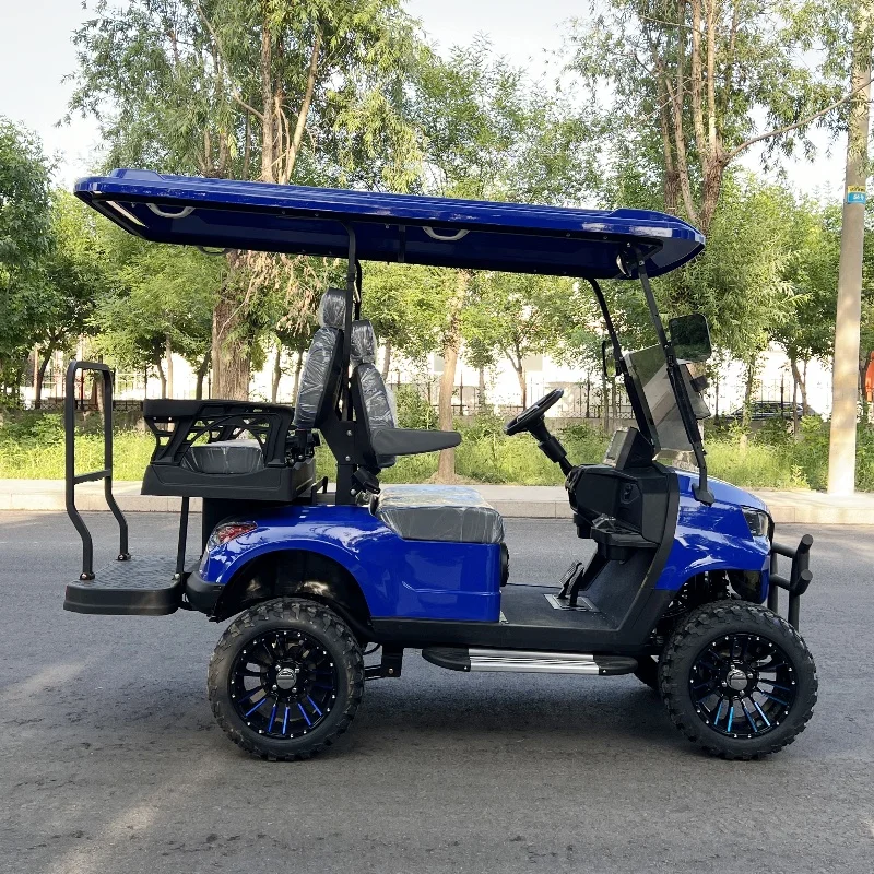 New Model Long Range Battery Powered Electric Off-Road 72 Volt Adults Scooter Solar Panels 4 Seat Cheap Golf Cart
