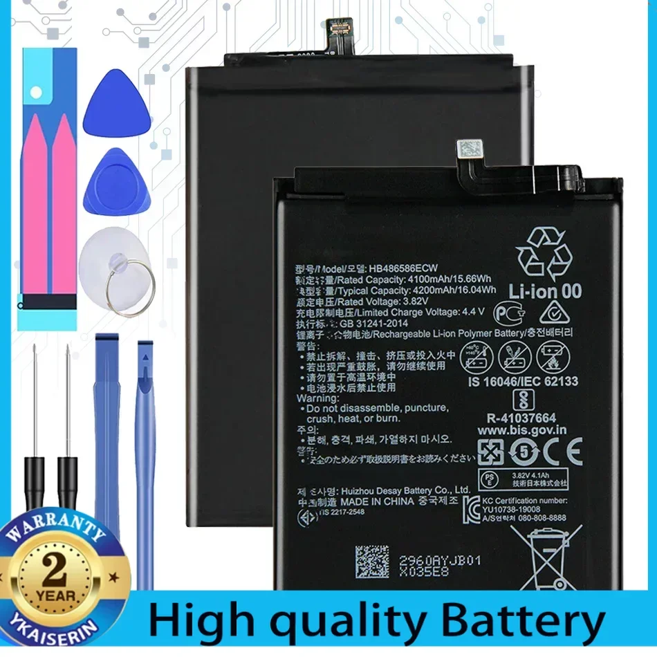 

HB486586ECW4200mAh Battery for Huawei Mate 30 Mate30pro Nova 6 Nova6 SE for Honor VIew 30 V30/P40 Lite 4G JNY-L01A JNY-L02A