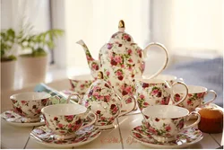 Ceramic coffee cup set Bone China European simple Phnom Penh coffee cup cup saucer afternoon tea tea set