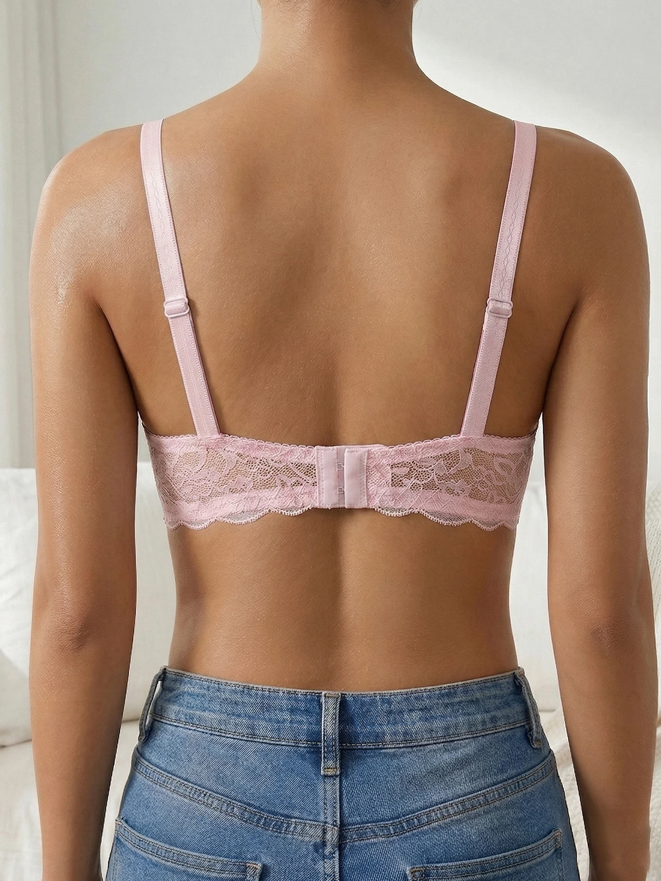 Lace Women's Bra Breast Cover Summer Thin Cup Underwear Adjustable Push Up Bras Underwire Sexy Bralette Lingerie