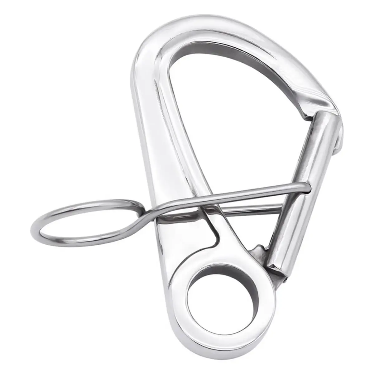 【CYBER MONDAY】316 Stainless Steel Spring Hook Quick-Release Safety Carabiner Kayak Mooring/Docking Hook Self-Locking Hook