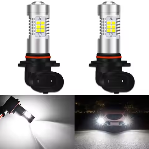 2PCS H8 H9 H11 9005 9006 LED Headlight Bulbs High Low Beam 6000K White Lights Car Fog Lights Auto DRL Cob Chips 12V 24V 110W