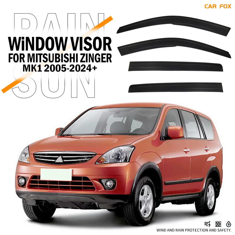

For Mitsubishi Zinger 2005-2024 Car Window Visor Awning Shelters Windshield Side Window Rain Sun Shade Accessories Car Styling