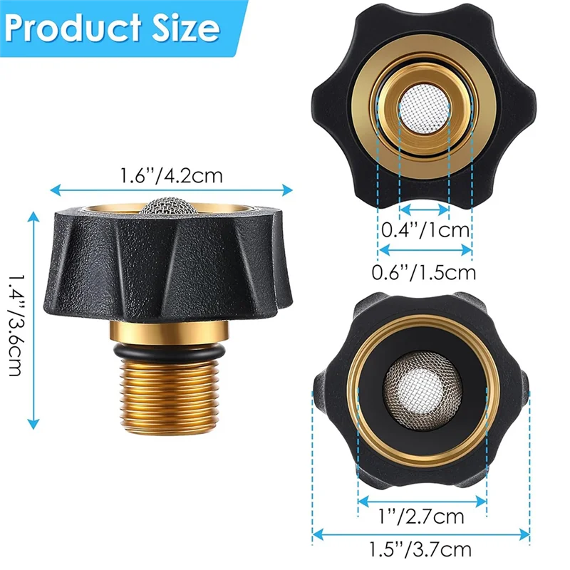 ABLN-Garden Hose Pressure Washer Adapter Washer Pump Adapter 3/4 Female To 3/8 Male Water Inlet