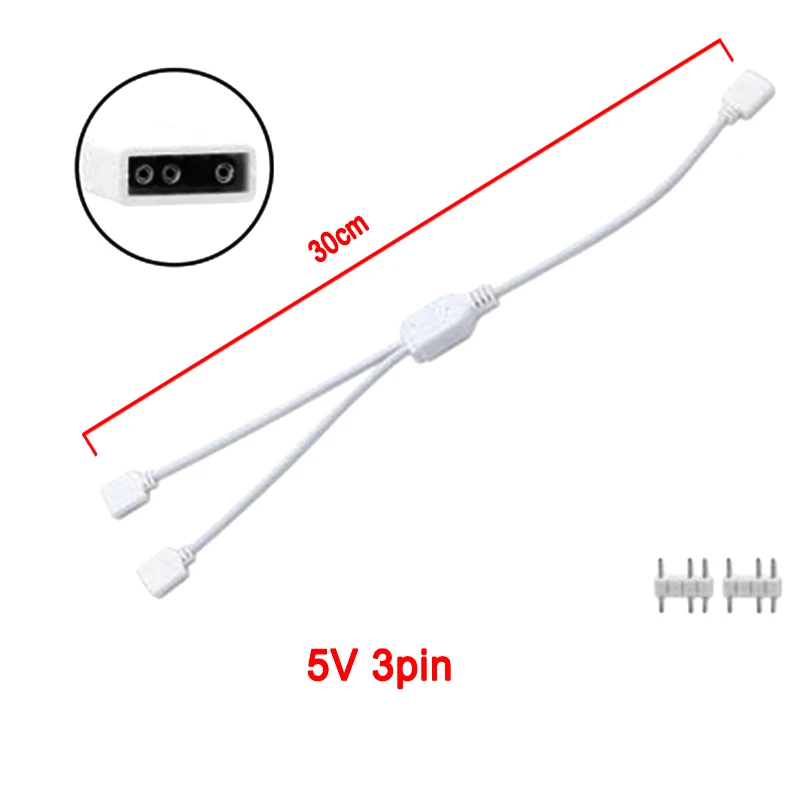 PC Mianboard RGB Synchronization Extender Cable Splitter 12V 4pin/5V 3pin Transfer Extension Cable AURA SYNC