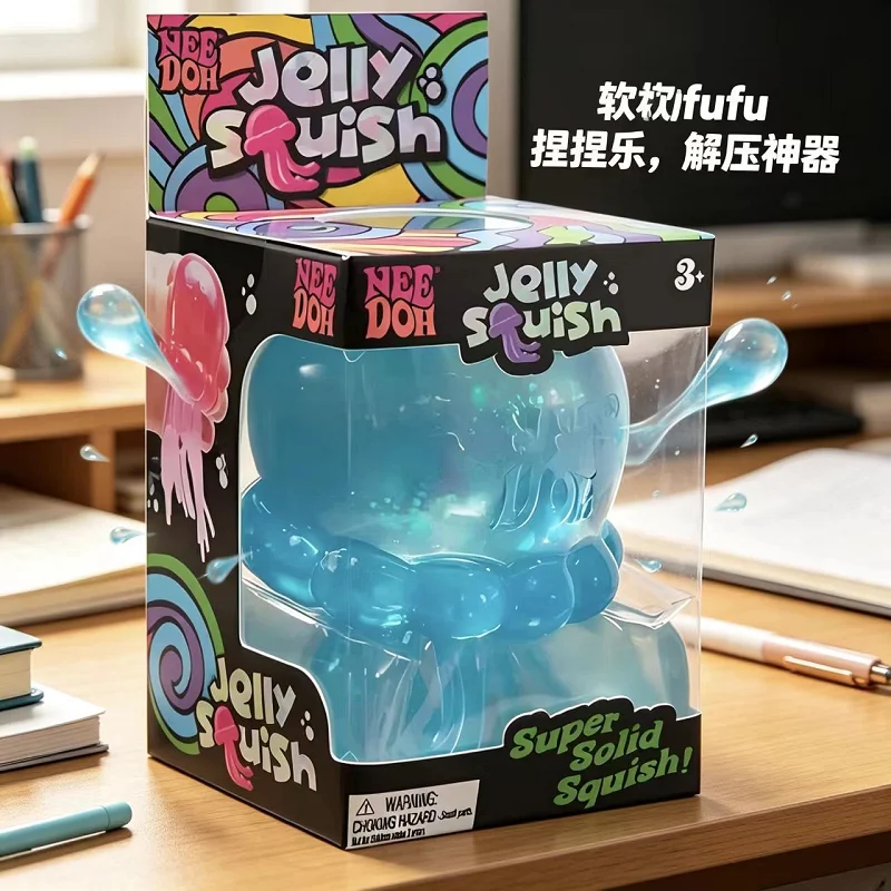 NEU Niedlicher Nee Doh Jelly Hops Oktopus Fidget-Spielzeug, Wasserdichtes Wasserspielzeug, Großartiges Geschenk für Jungen und Mädchen