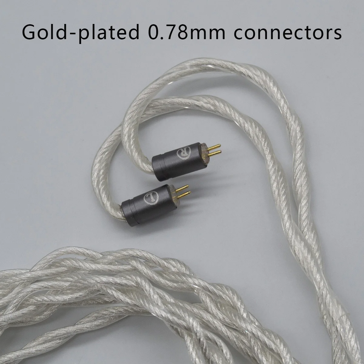 JUZEAR Limpid IEM Cable 4 Core 2.2 Awg 6N OFC Copper Silver Plated 2.5 3.5 4.4mm Gold Plated Plugs 2Pin Earphone Upgrade Cables