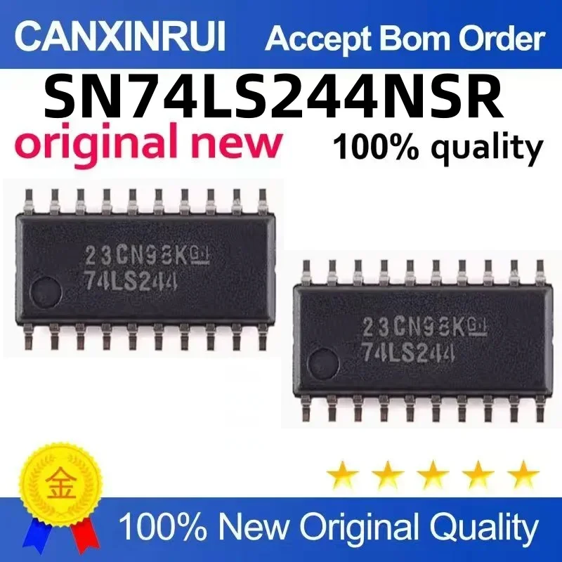 (5-100 pieces) SN74LS244NSR silk screened 74LS244 patch SOP-20 medium body 5.2mm spot chip IC