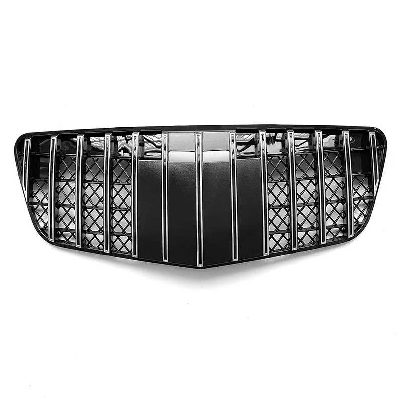 Suitable for 2007-2008 E-Class W211  GT vertical grille Front Racing Grille Grill Mask Cover Trims Front Hood Grills