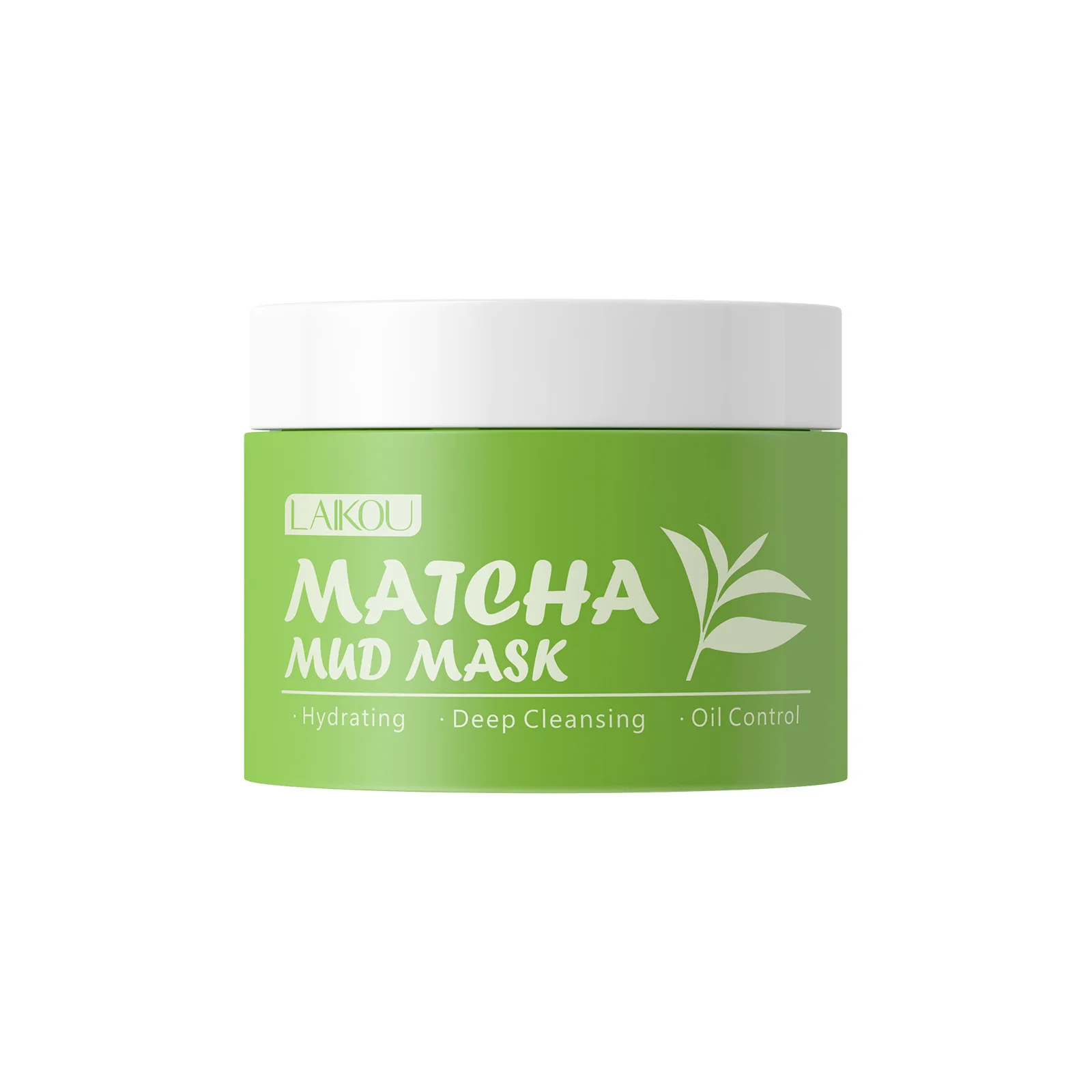 

LAIKOU Очищающая глиняная маска с зеленым чаем матча 25г, маска для лица для удаления черных точек и сужения пор, глубоко увлажняющая и успокаивающая маска для ухода за кожей