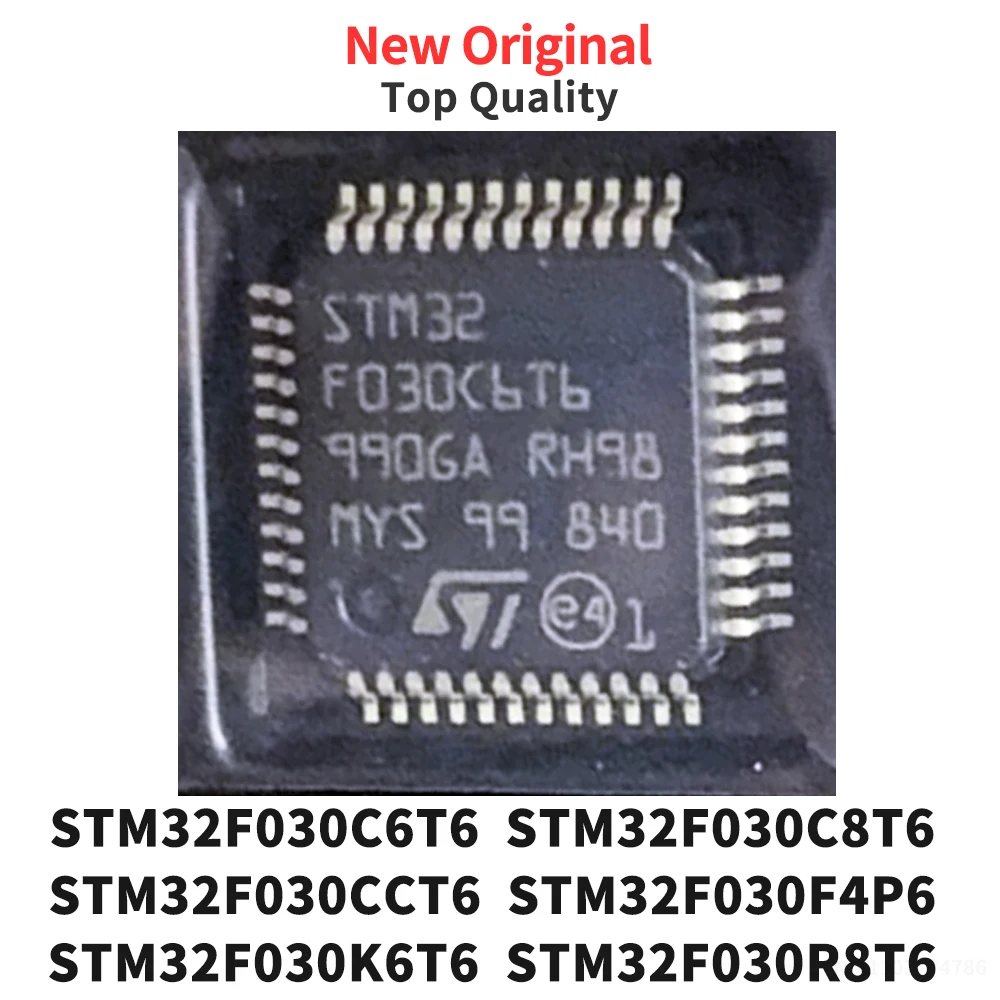 (5 Pcs) STM32F030C6T6 STM32F030C8T6 STM32F030CCT6 STM32F030F4P6 STM32F030K6T6 STM32F030R8T6 STM32F030RCT6 QFP New Original