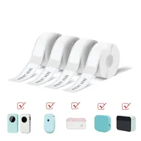 12x40mm White Label Paper Mini Printer Sticker Waterproof Applicable With D30 D35 P11 Label Printer For Barcode Address Business