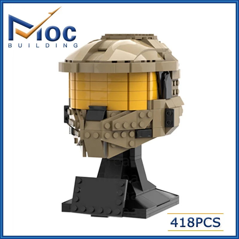 

Moc Creative Small Particles Educational Building Blocks Assembled Toys For Movie Character Helmet Models