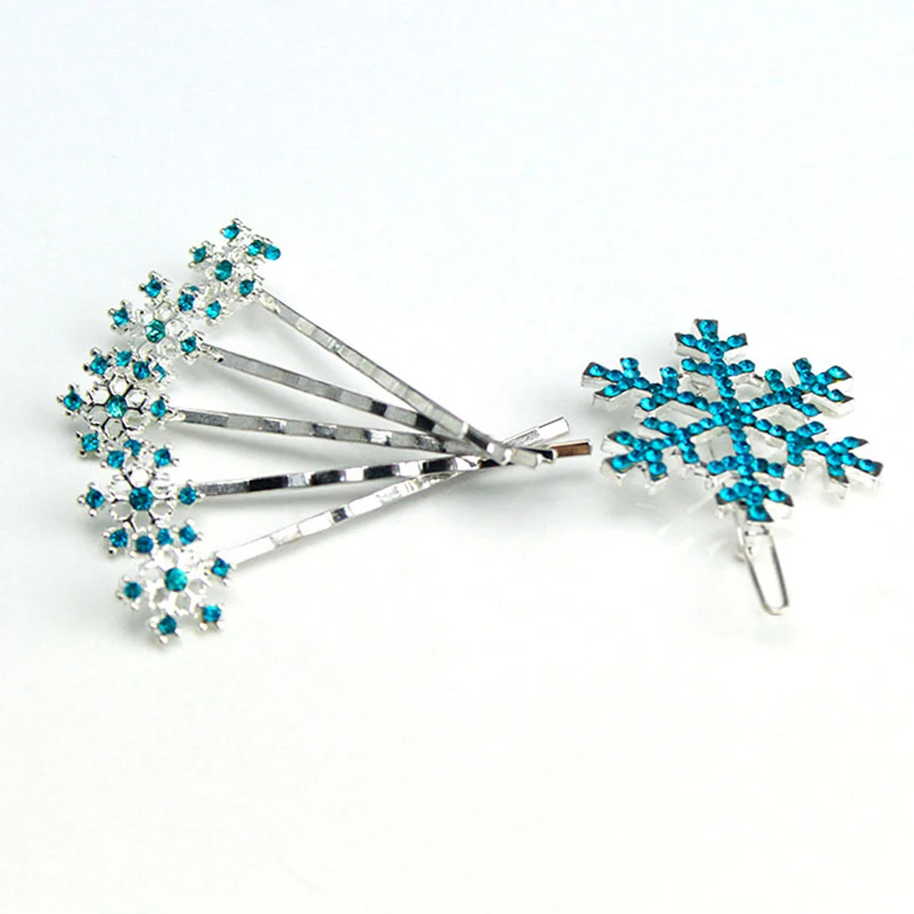 

6pcs Hair Clip Set Rhinestone Barrettes Elegant Headdress Women Accessories Wedding Travel Stylish Durable Hairpins