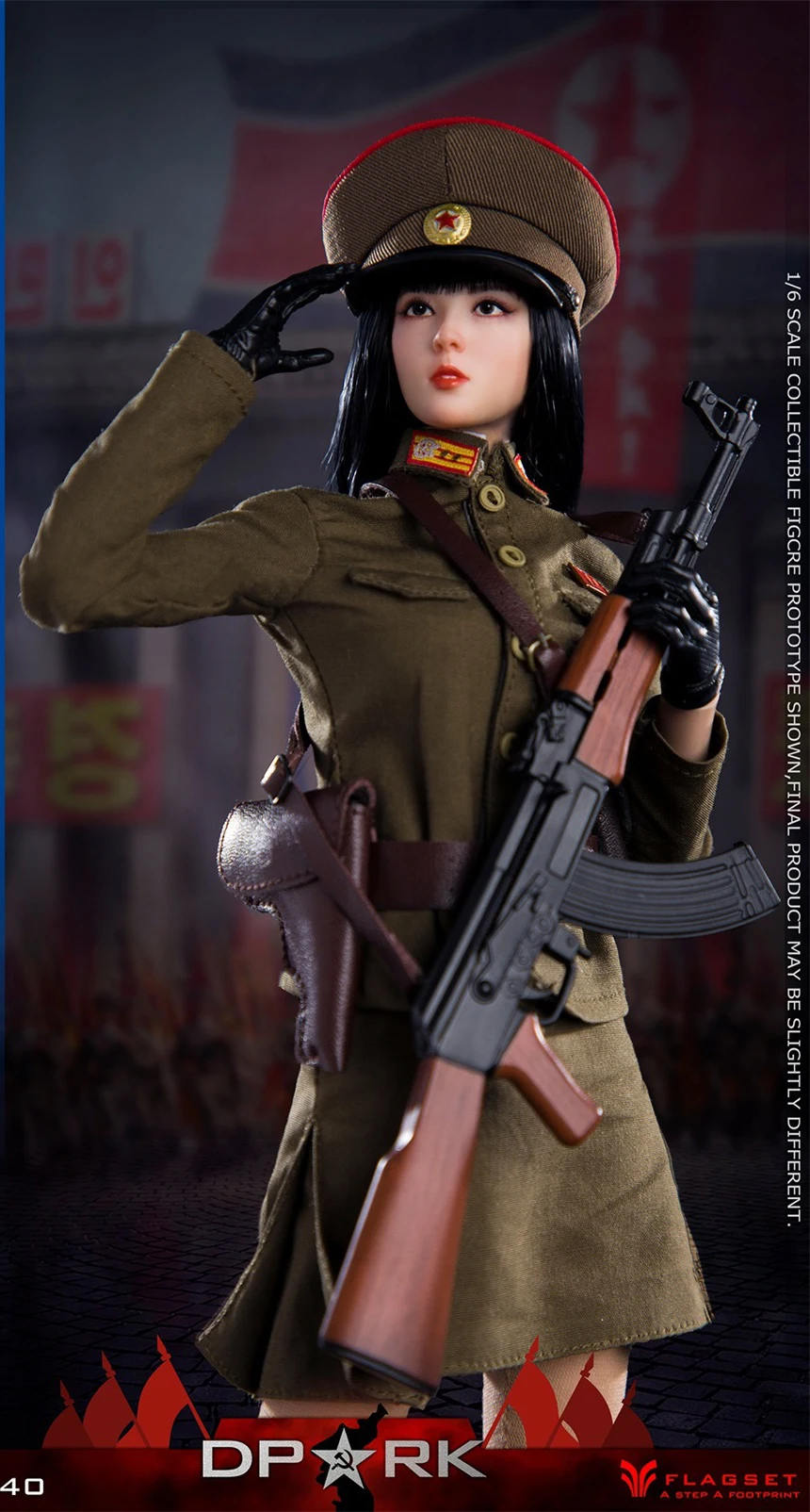1/6 Flagset FS 73040 Die Koreanische Garnison Weibliche Offizier Military Jacke Armee Rock Anzug Modell Für 12 zoll Action Figur sammeln