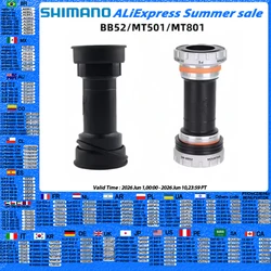 Shimano deore xt slx mt800 mt801 bb52 mt501 bb93 bb80 68mm/73mm 89.5/92mm imprensa bb mtb suporte inferior para m5100 m6100 m7100