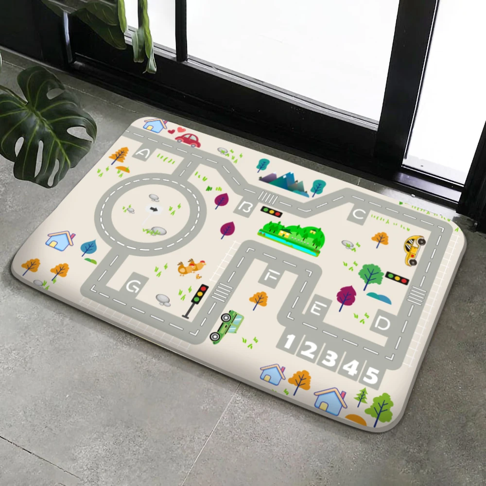 Cartoon Baby Play Mat Non-slip Children Carpets for Rooms Home Decor Bedroom Educational Activity Large Carpet Floor Mats