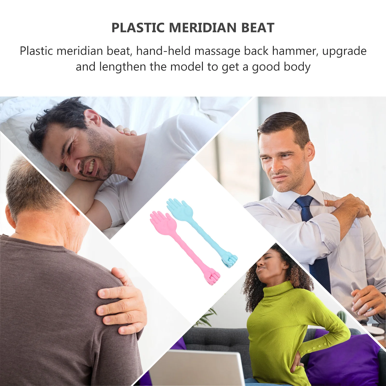 

2 шт. H held Massager Palm Slapping Board Прочная портативная массажная палочка Гуа Ша Эргономичный дизайн для домашнего офиса Путешествия для ног
