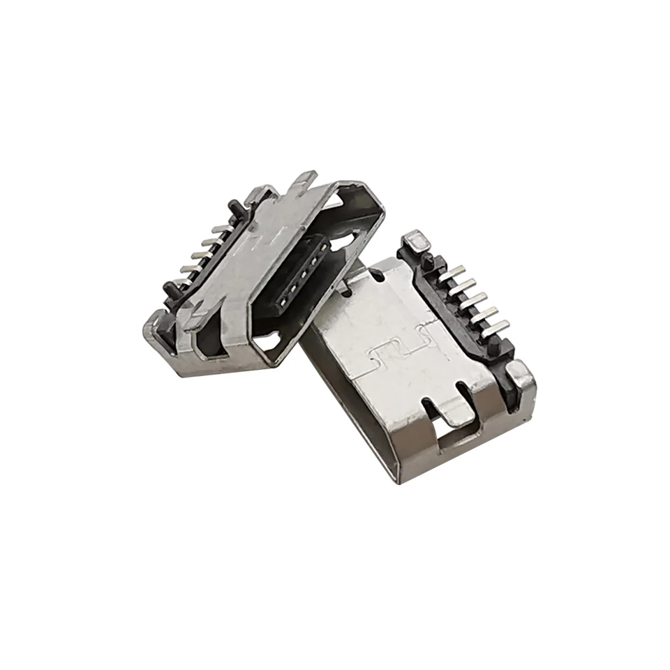 10 piezas de conector Micro USB tipo B hembra de 5 pines, puerto de soldadura SMD, conector de carga para reparación de datos de teléfono Android 3
