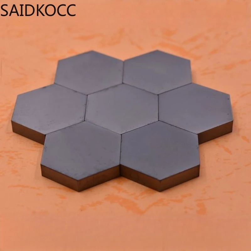 Hexagonal silicon carbide ceramic sheets high-temperature resistant and wear-resistant experimental plates fired plates