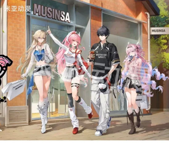 Japanese Anime Wuthering Waves Dani Aemeath 10cm Acrylic Stand Figure Model Plate Cosplay Collection Desktop Decor Gifts MM