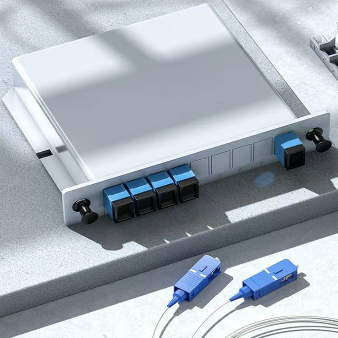 الألياف البصرية الفاصل 1-2 1-4 1-8 1-16 SC APC/SC UPC محول صندوق المكونات في 1x2 1x4 1x8 1x16 الألياف مقسم بصري صندوق