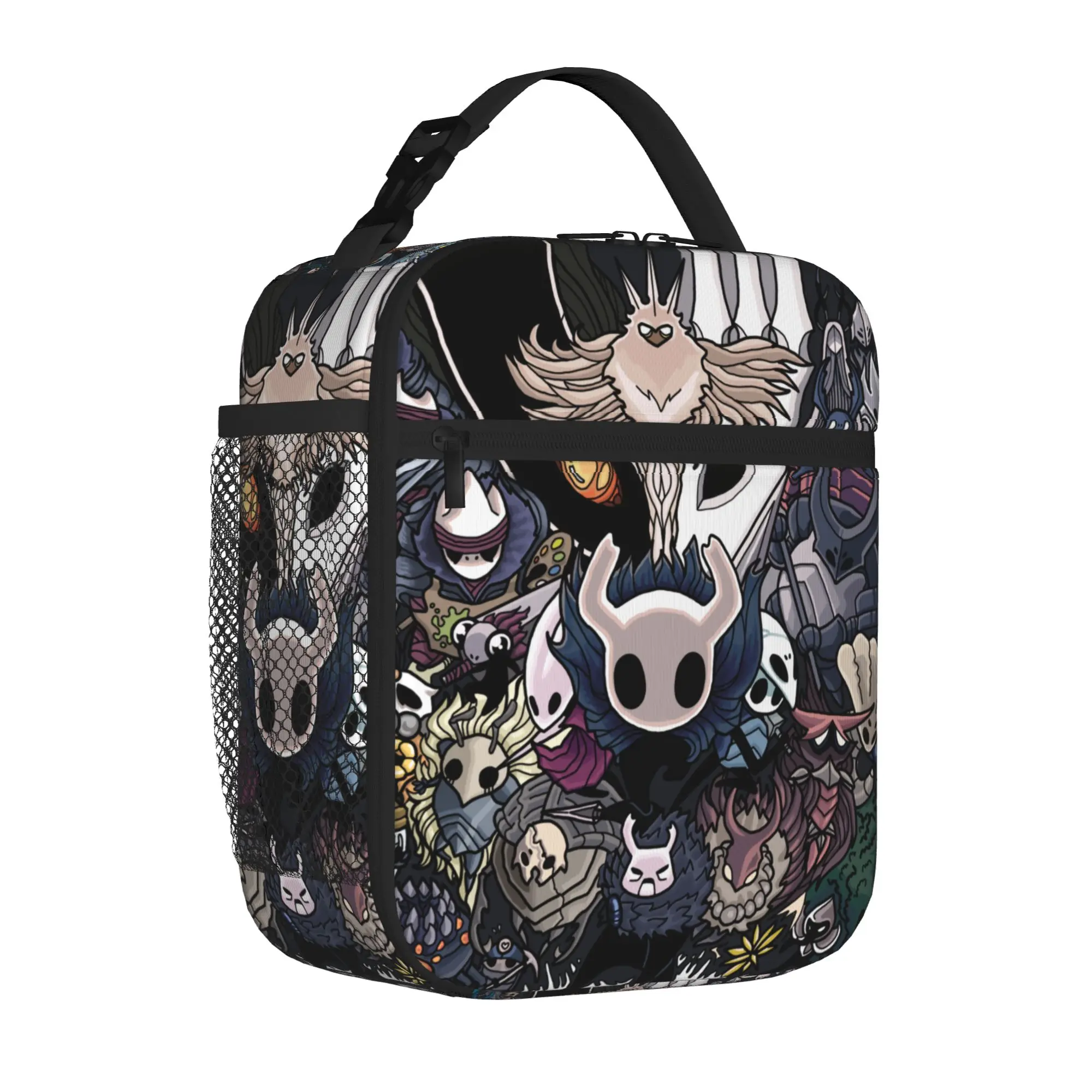 Hollow Knight video game Insulated Lunch Tote Bag for Picnic gamer cute Portable Cooler Thermal for Men Women Bento Bags
