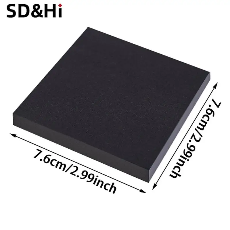 1Sheets 76*76cm Black Color Sticky Notes Self Adhesive Memo Pad Sticky Paper Bookmark Point Gift Card Creative Stationery